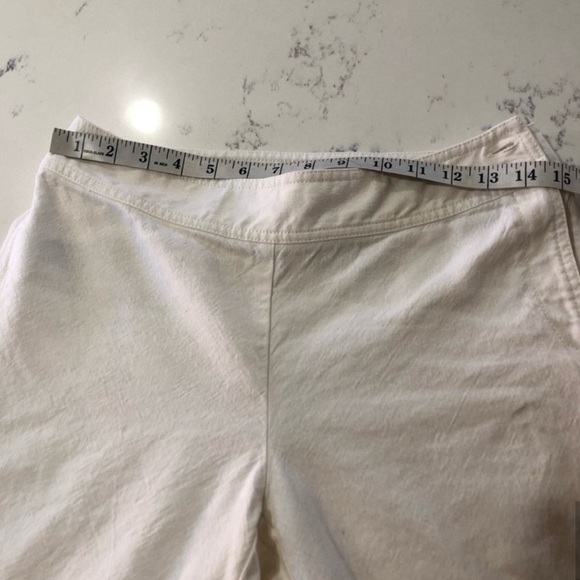 PLAZA PANT By City DKNY old white linen pants S:2 - Picture 12 of 15
